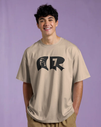 BYCADS Football Legend CR7 Back Print Oversized T-Shirt | Cotton Blend Streetwear