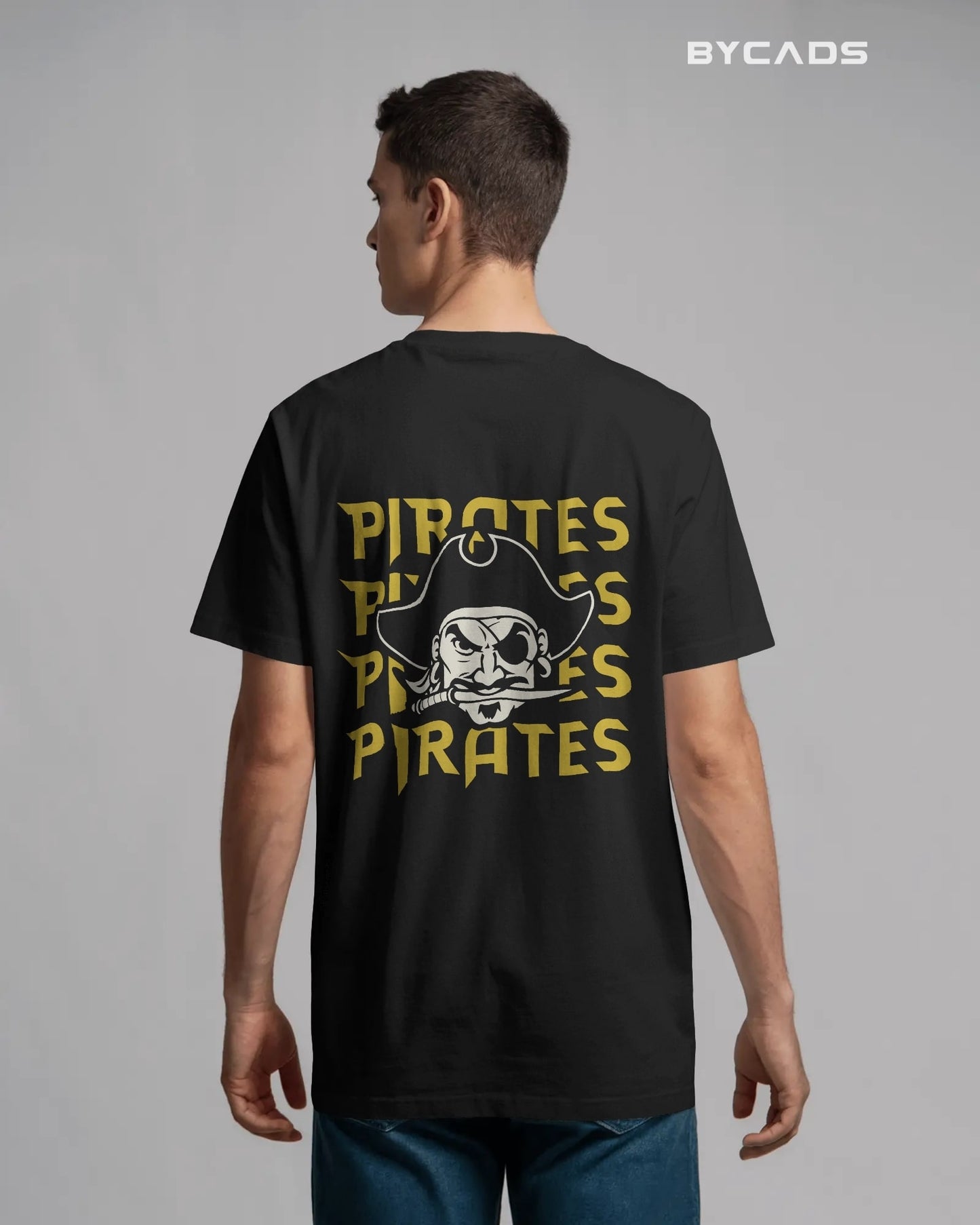 Bold Pirate Graphic Oversized T-Shirt for Men