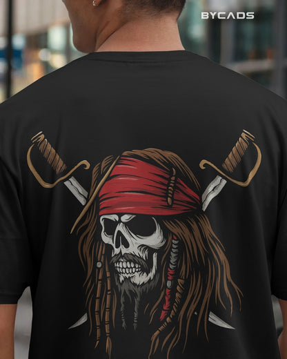 Skull Pirate Oversized Street T-Shirt for Men – Bycads Limited Edition