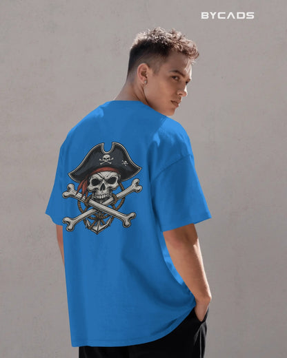 Crossbones Pirate Skull Oversized T-Shirt – Bycads Street Series Drop