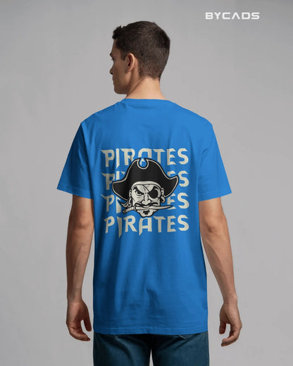 Bold Pirate Graphic Oversized T-Shirt for Men