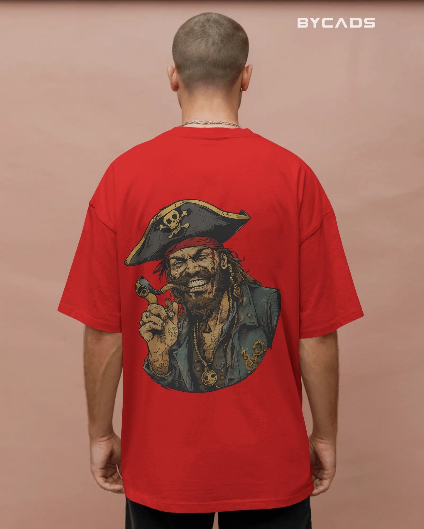 Rogue Pirate Illustration Oversized Graphic T-Shirt for Men – Bycads Signature Drop