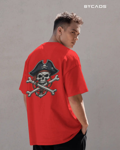 Crossbones Pirate Skull Oversized T-Shirt – Bycads Street Series Drop