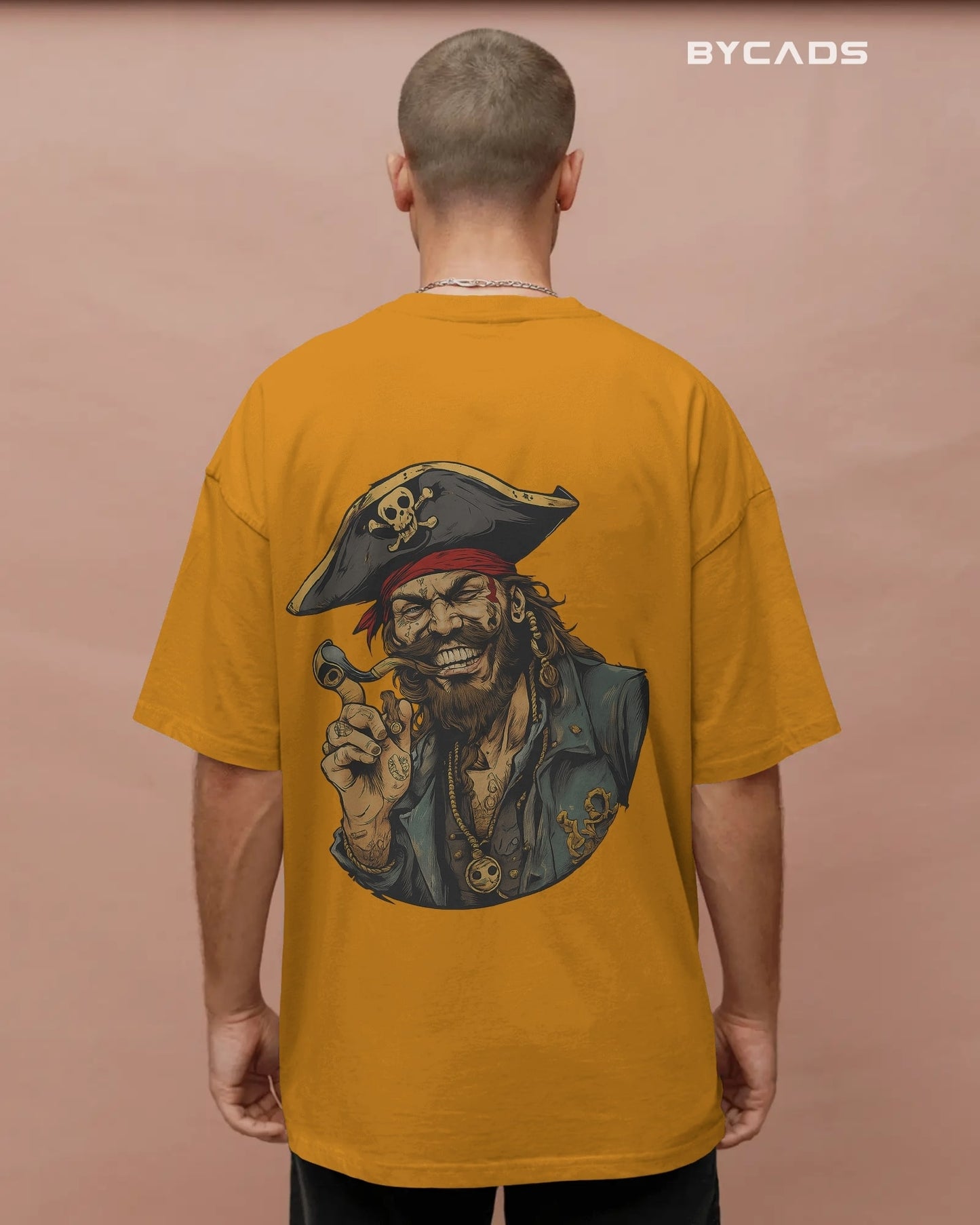 Rogue Pirate Illustration Oversized Graphic T-Shirt for Men – Bycads Signature Drop