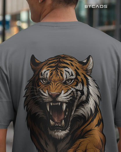 Roaring Tiger Oversized T-Shirt for Men – Fierce Streetwear by Bycads