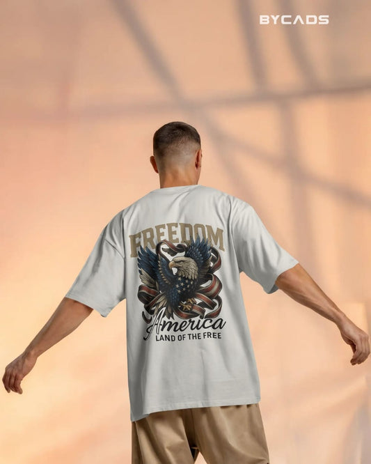 Freedom Eagle Oversized T-Shirt – Bycads Streetwear