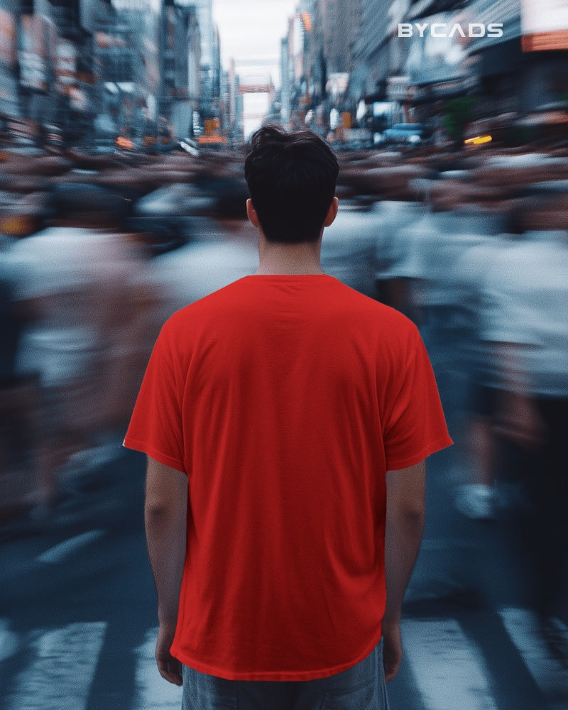 Retro Cowboy Oversized T-Shirt for Men – Vintage Western Style by Bycads