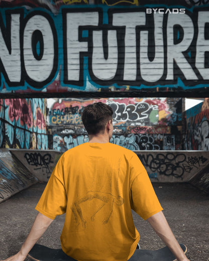 Floating Human Oversized T-Shirt for Men – Artistic Streetwear by Bycads