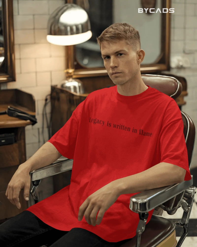 Unique Red Dragon – Oversized Urban Warrior T-Shirt