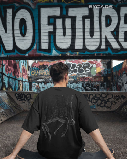 Floating Human Oversized T-Shirt for Men – Artistic Streetwear by Bycads