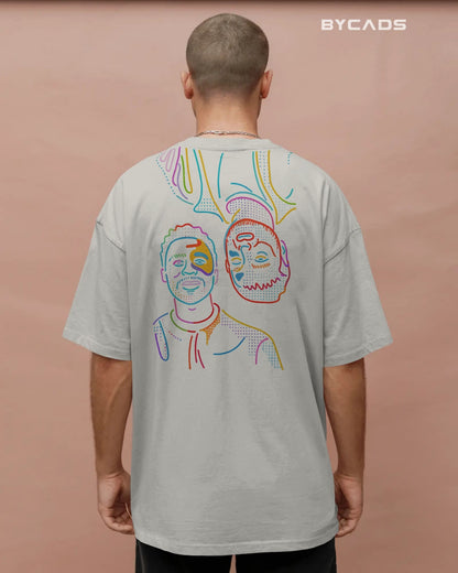 TWIN FACES Duality Graphic Tee – Unisex Streetwear T-Shirt