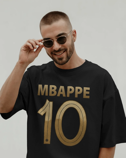 BYCADS Mbappé 10 Sports Edition Oversized T-Shirt – Premium Cotton Blend Streetwear T-shirt