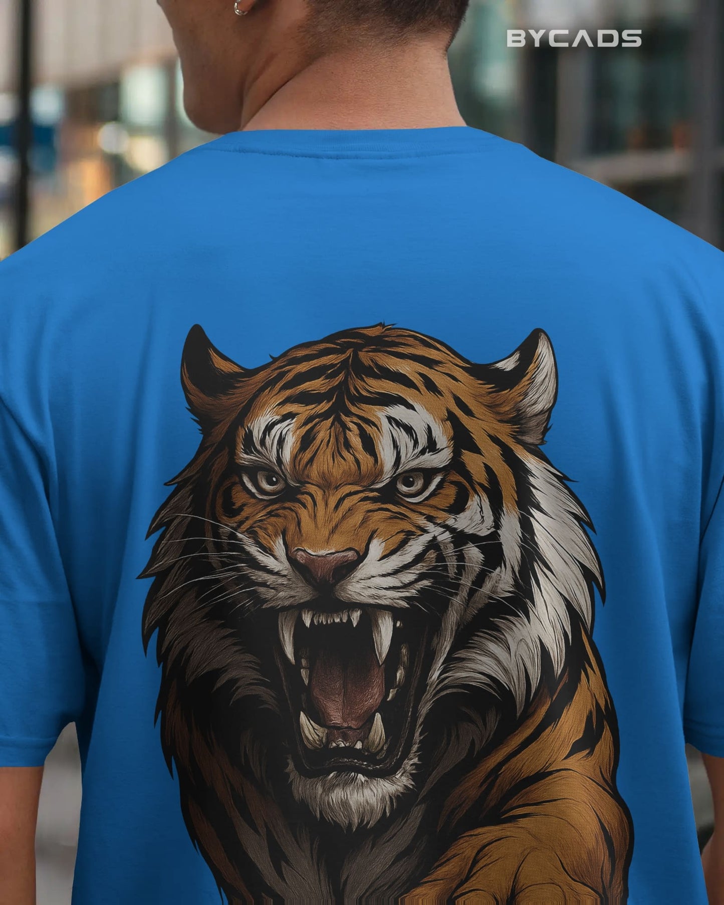 Roaring Tiger Oversized T-Shirt for Men – Fierce Streetwear by Bycads