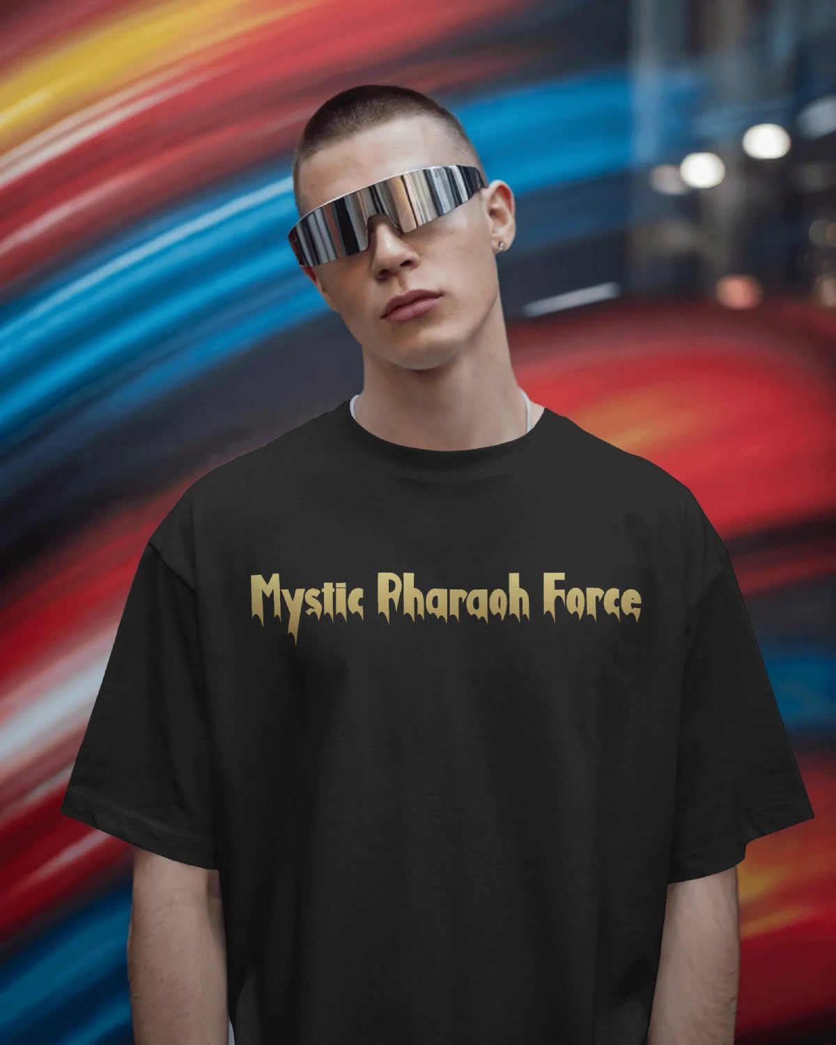 Cleopatra mystery Oversized T-Shirt – Gothic Egyptian Streetwear by Bycads