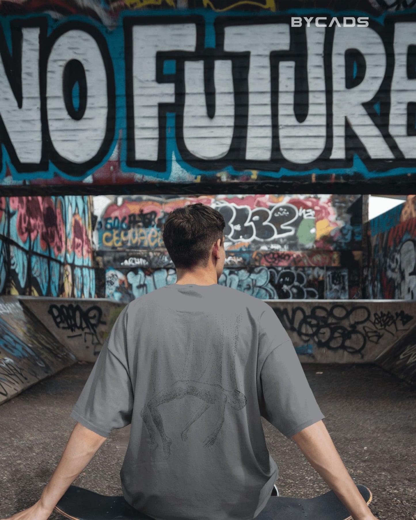 Floating Human Oversized T-Shirt for Men – Artistic Streetwear by Bycads