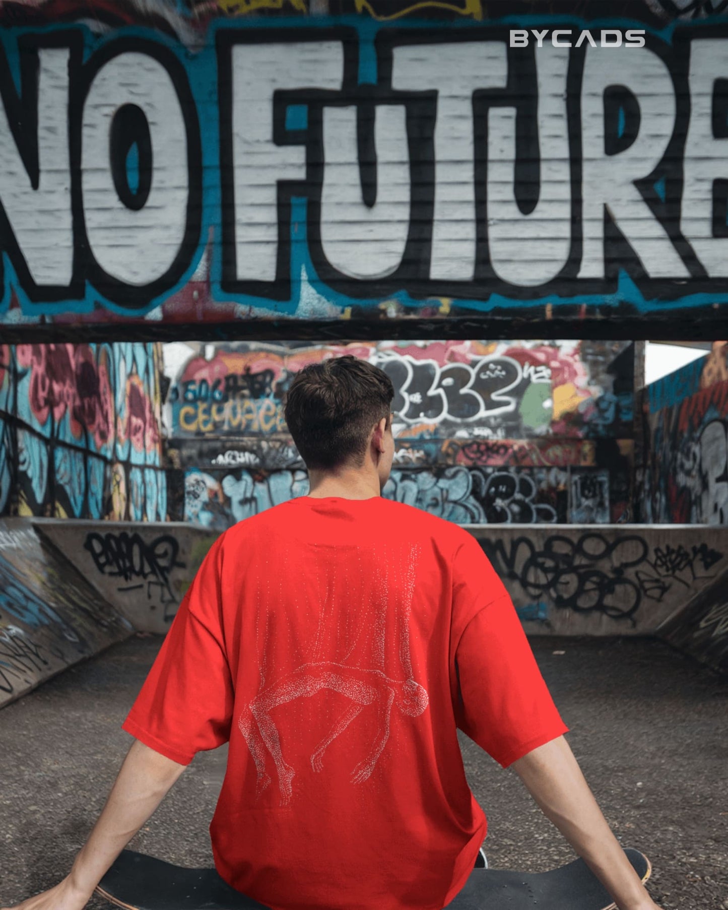 Floating Human Oversized T-Shirt for Men – Artistic Streetwear by Bycads