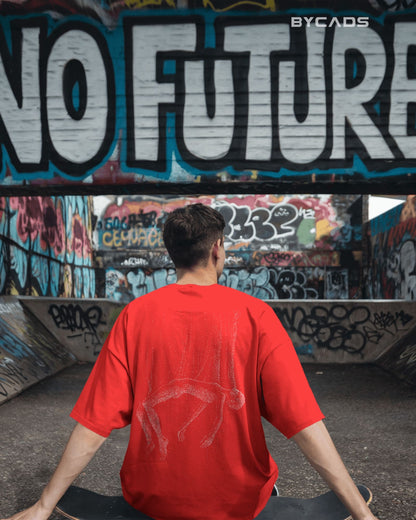 Floating Human Oversized T-Shirt for Men – Artistic Streetwear by Bycads