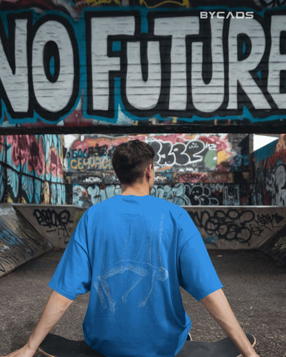 Floating Human Oversized T-Shirt for Men – Artistic Streetwear by Bycads