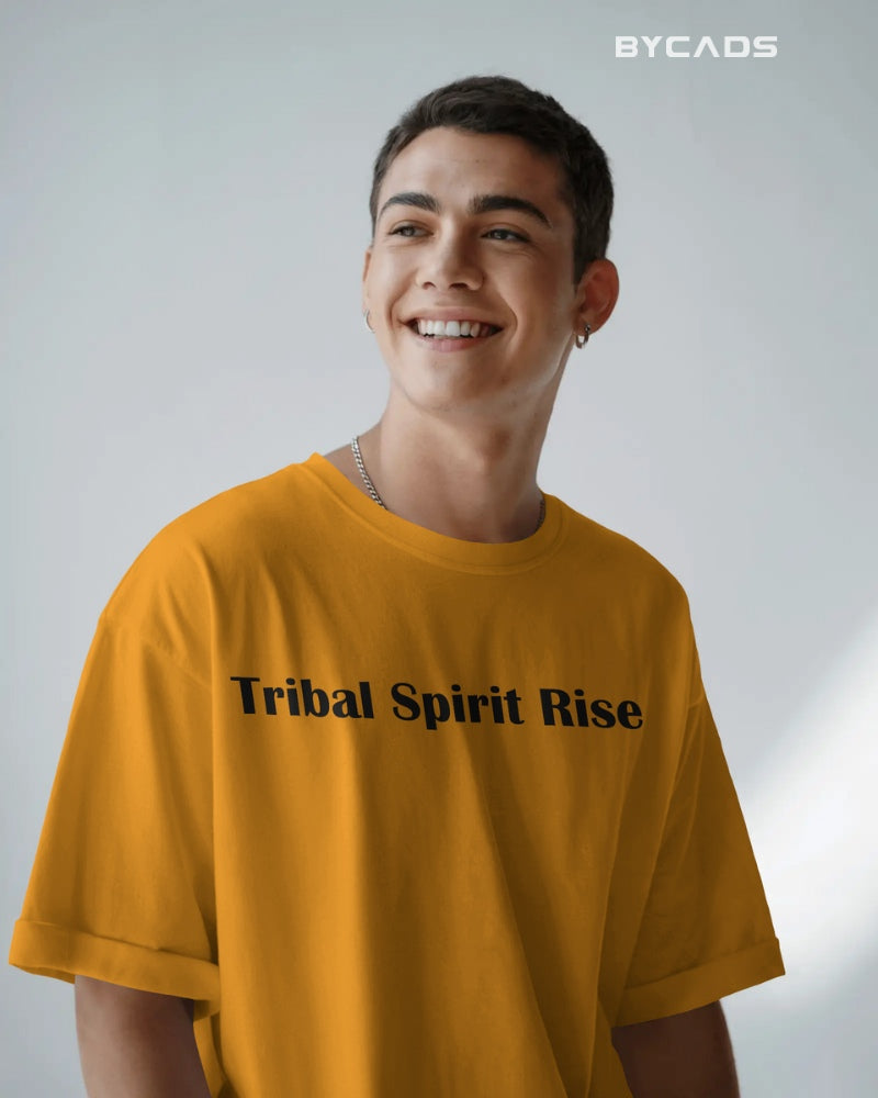 Tribal Warrior Spirit Oversized T-Shirt – Bold Ethnic Power by Bycads