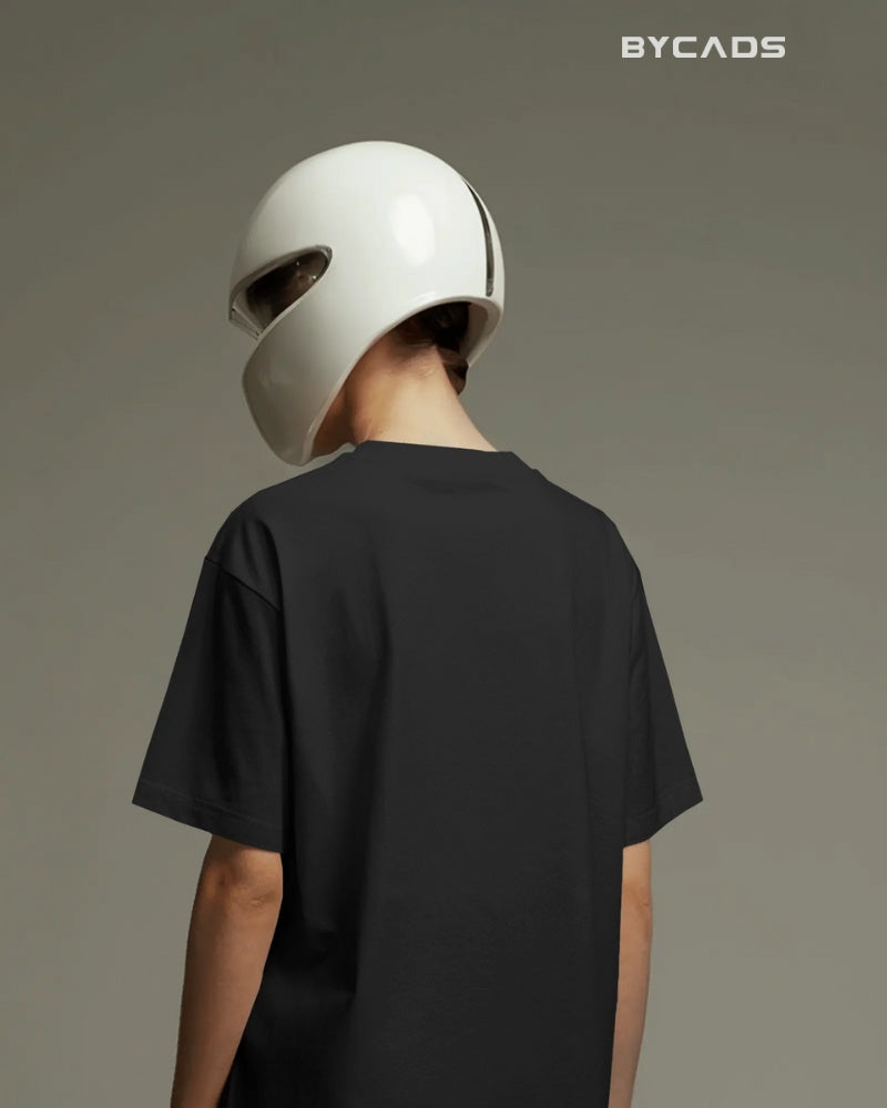 Minimal Cowboy Oversized T-Shirt for Men – Western Hat and Bandana by Bycads