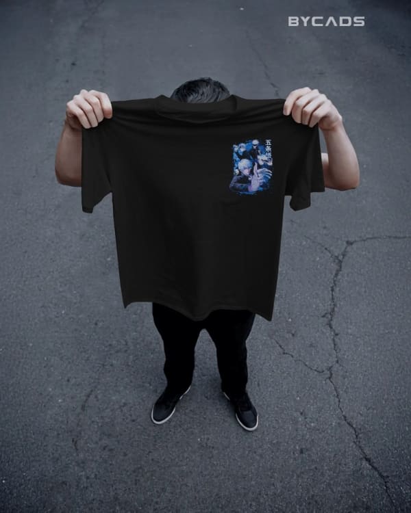 Satoru Gojo Limitless Graphic Regular-Fit T-Shirt | Anime Streetwear
