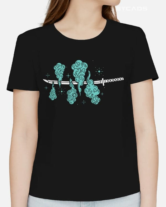 Muichiro Tokito Mist Breathing Graphic Regular-Fit Cotton Blend T-Shirt | Anime Streetwear
