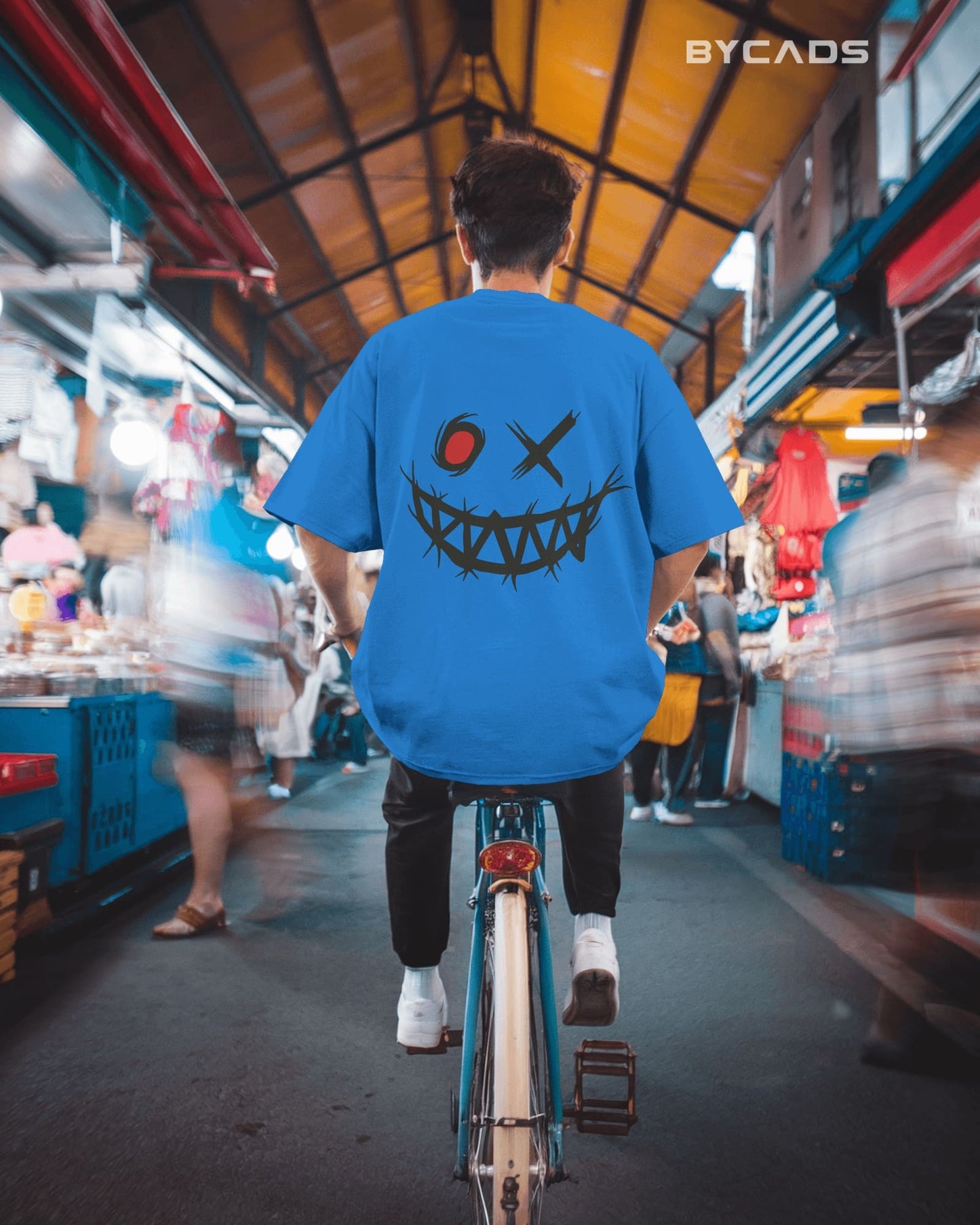 Psycho Smile Oversized T-Shirt for Men – Street Vibe by Bycads