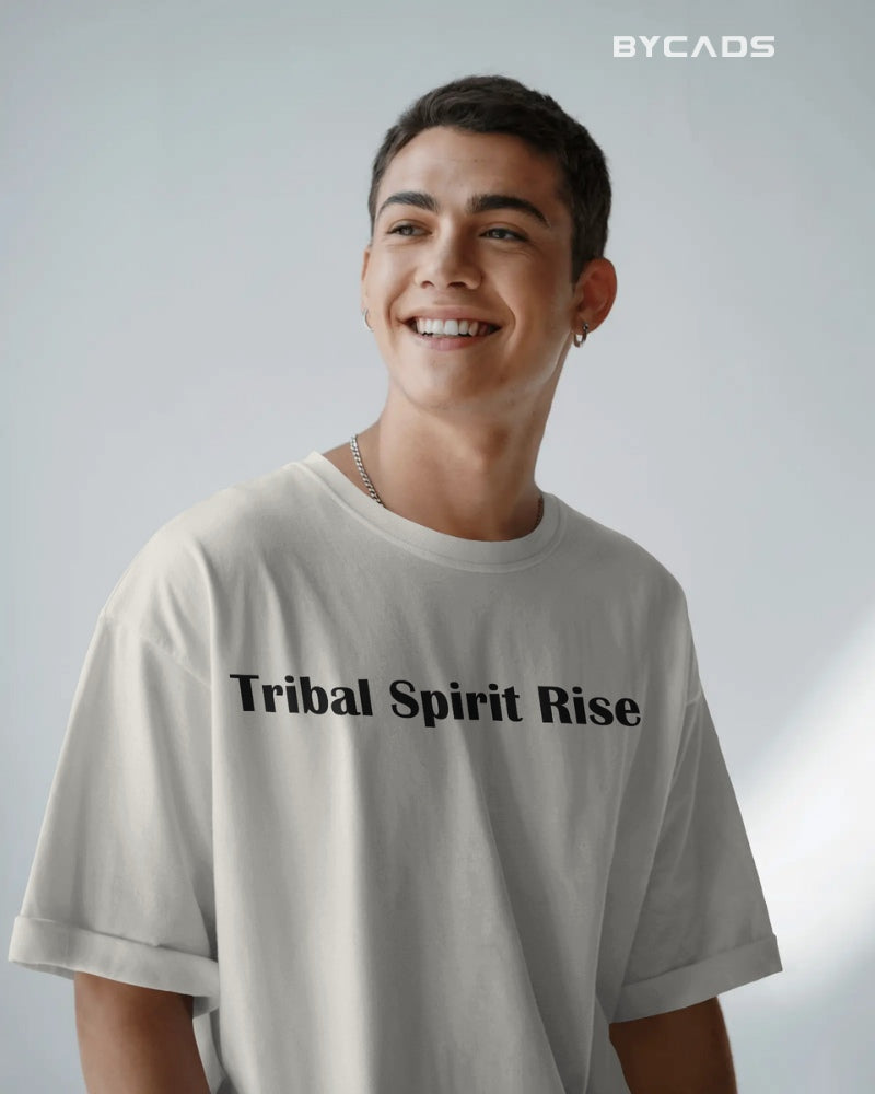 Tribal Warrior Spirit Oversized T-Shirt – Bold Ethnic Power by Bycads
