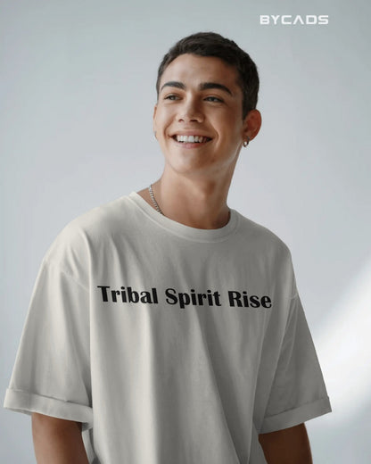 Tribal Warrior Spirit Oversized T-Shirt – Bold Ethnic Power by Bycads