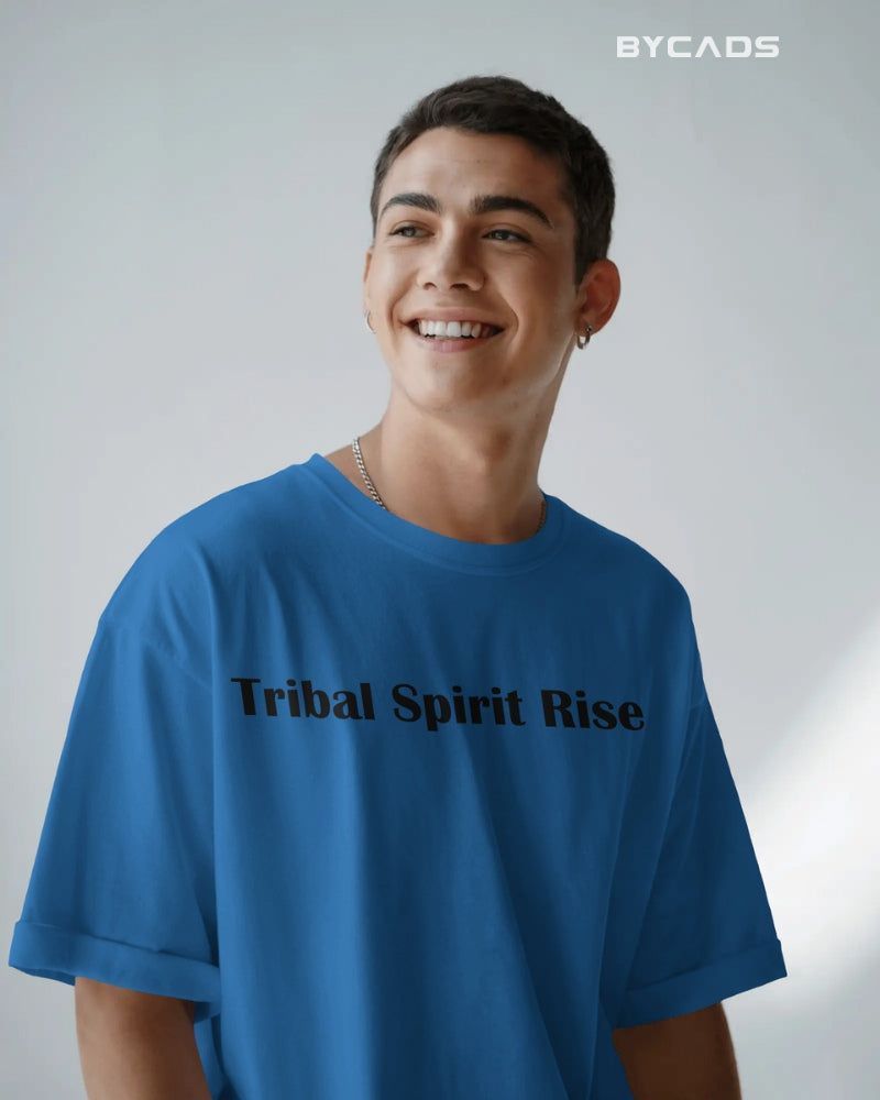 Tribal Warrior Spirit Oversized T-Shirt – Bold Ethnic Power by Bycads