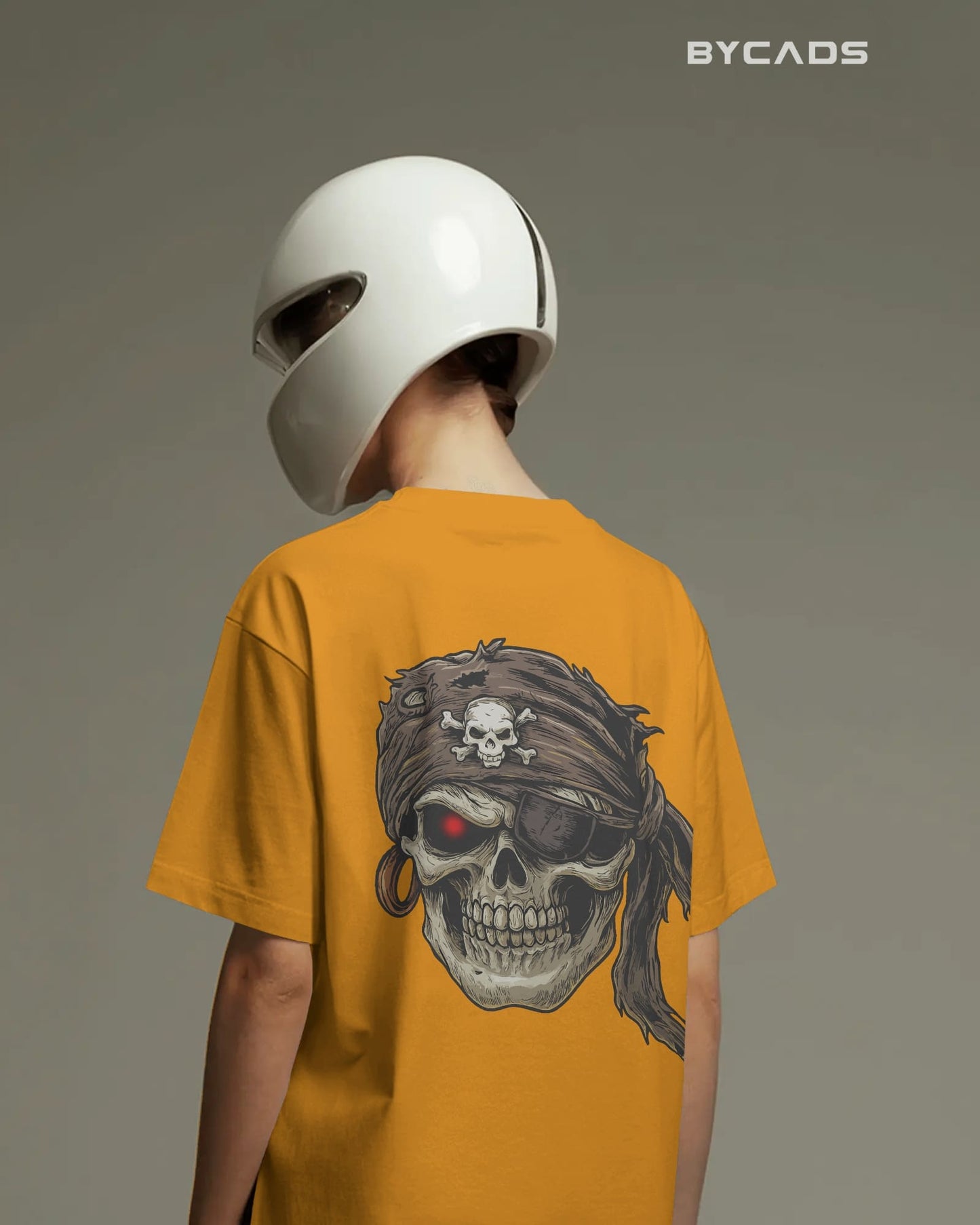 BYCADS Cyberskull Pirate Tee – Rogue Spirit, Red-Eyed Vengeance