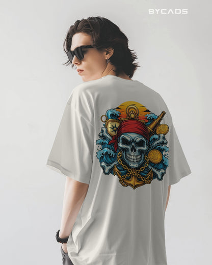 Treasure Hunt Skull Pirate T-Shirt – BYCADS Deep Sea Rebels Drop