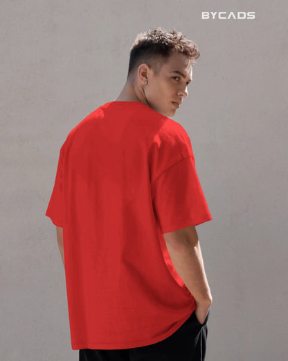 Boots On The Ground Printed Oversized T-Shirt for Men