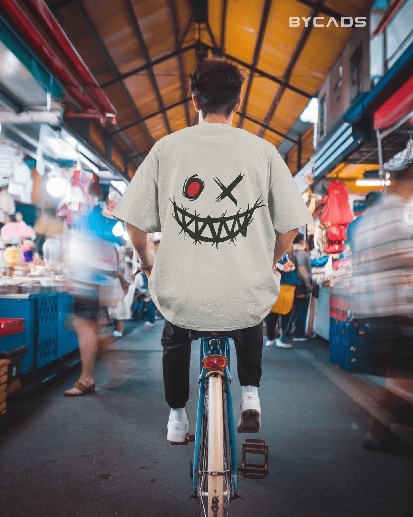 Psycho Smile Oversized T-Shirt for Men – Street Vibe by Bycads