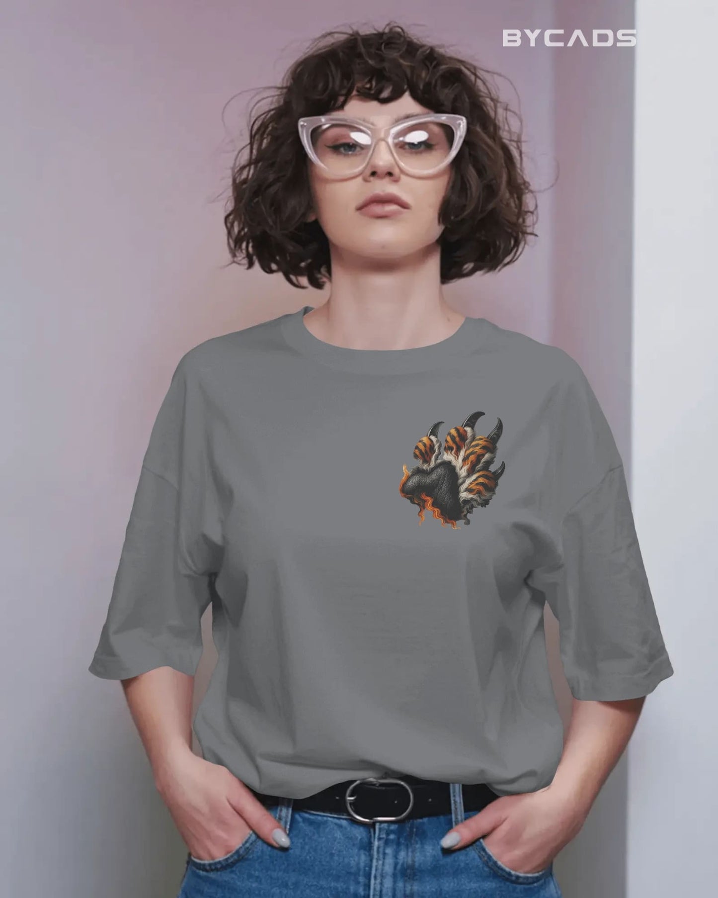 Roaring Tiger Oversized T-Shirt for Men – Fierce Streetwear by Bycads