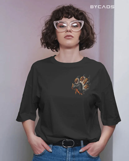 Roaring Tiger Oversized T-Shirt for Men – Fierce Streetwear by Bycads