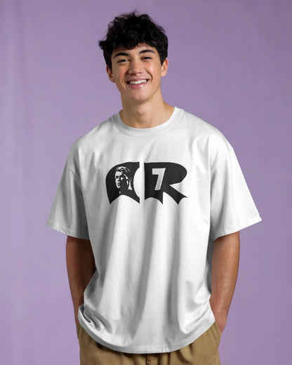 BYCADS Football Legend CR7 Back Print Oversized T-Shirt | Cotton Blend Streetwear