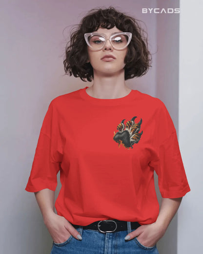 Roaring Tiger Oversized T-Shirt for Men – Fierce Streetwear by Bycads
