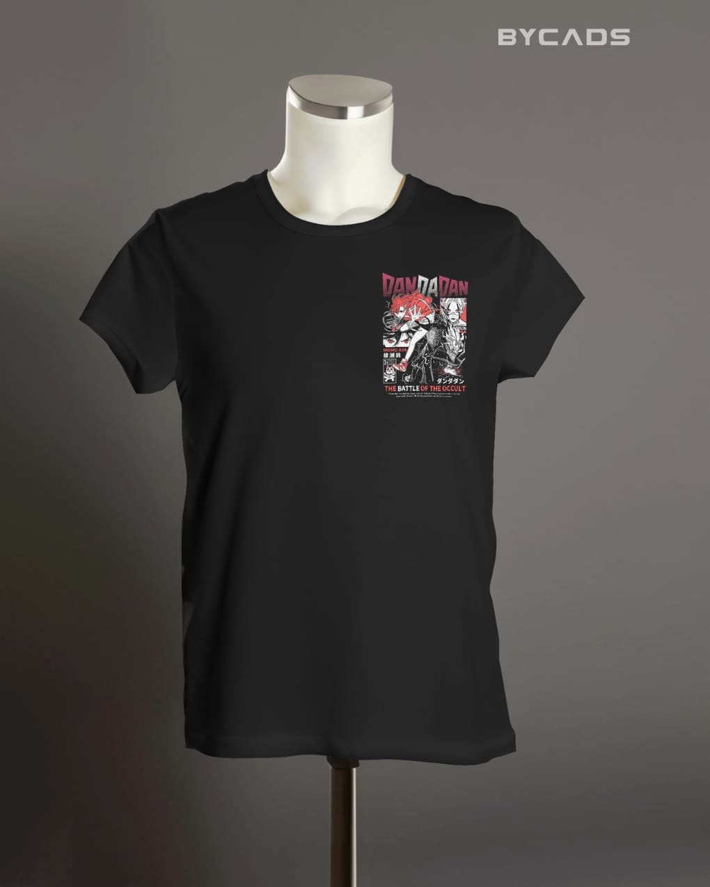 BYCADS "Battle of the Occult" Dandadan Anime Graphic Regular-Fit Cotton Blend T-Shirt