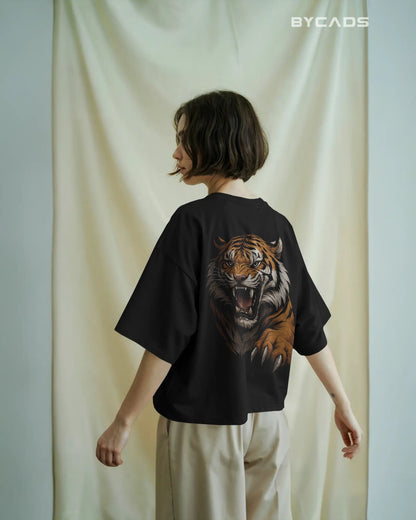 Roaring Tiger Oversized T-Shirt for Men – Fierce Streetwear by Bycads