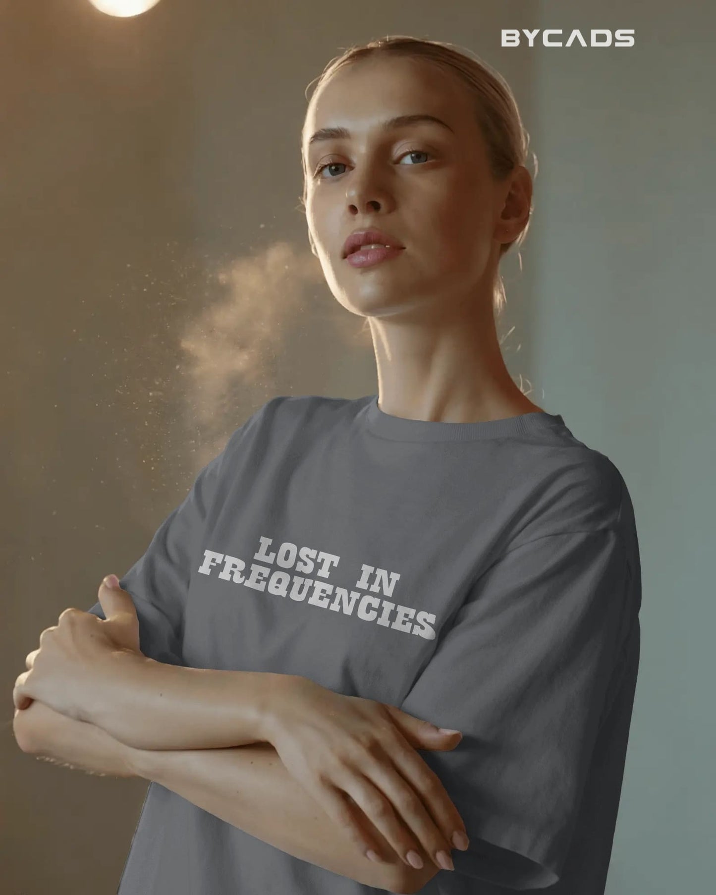 Cosmic Frequency Oversized Alien Unisex Graphic Tee