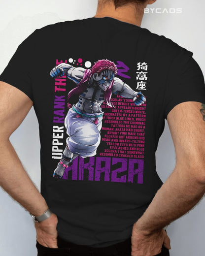 BYCADS "Upper Rank Three" Akaza Anime Graphic Regular Fit Cotton Blend T-Shirt