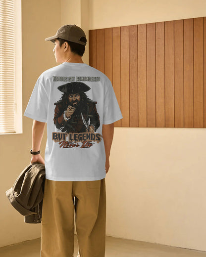 Legends Never Die Oversized Pirate T-Shirt – Bycads Street Legacy Drop