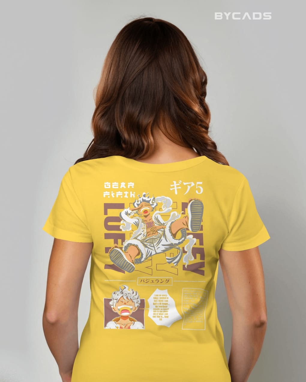 BYCADS "Gear 5 Joyboy" Luffy Anime Graphic Regular Fit T-Shirt