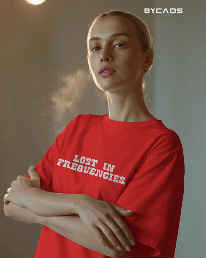 Cosmic Frequency Oversized Alien Unisex Graphic Tee