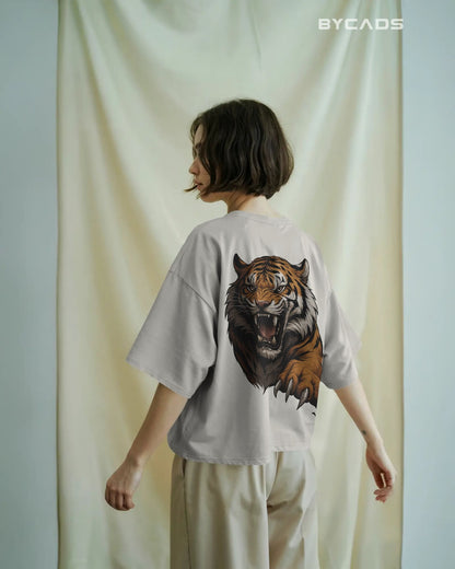 Roaring Tiger Oversized T-Shirt for Men – Fierce Streetwear by Bycads