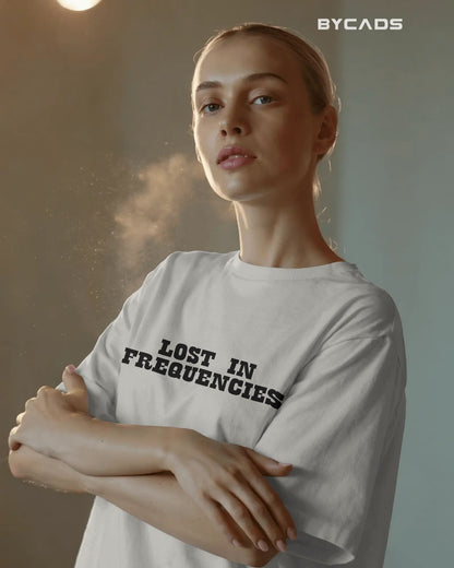 Cosmic Frequency Oversized Alien Unisex Graphic Tee