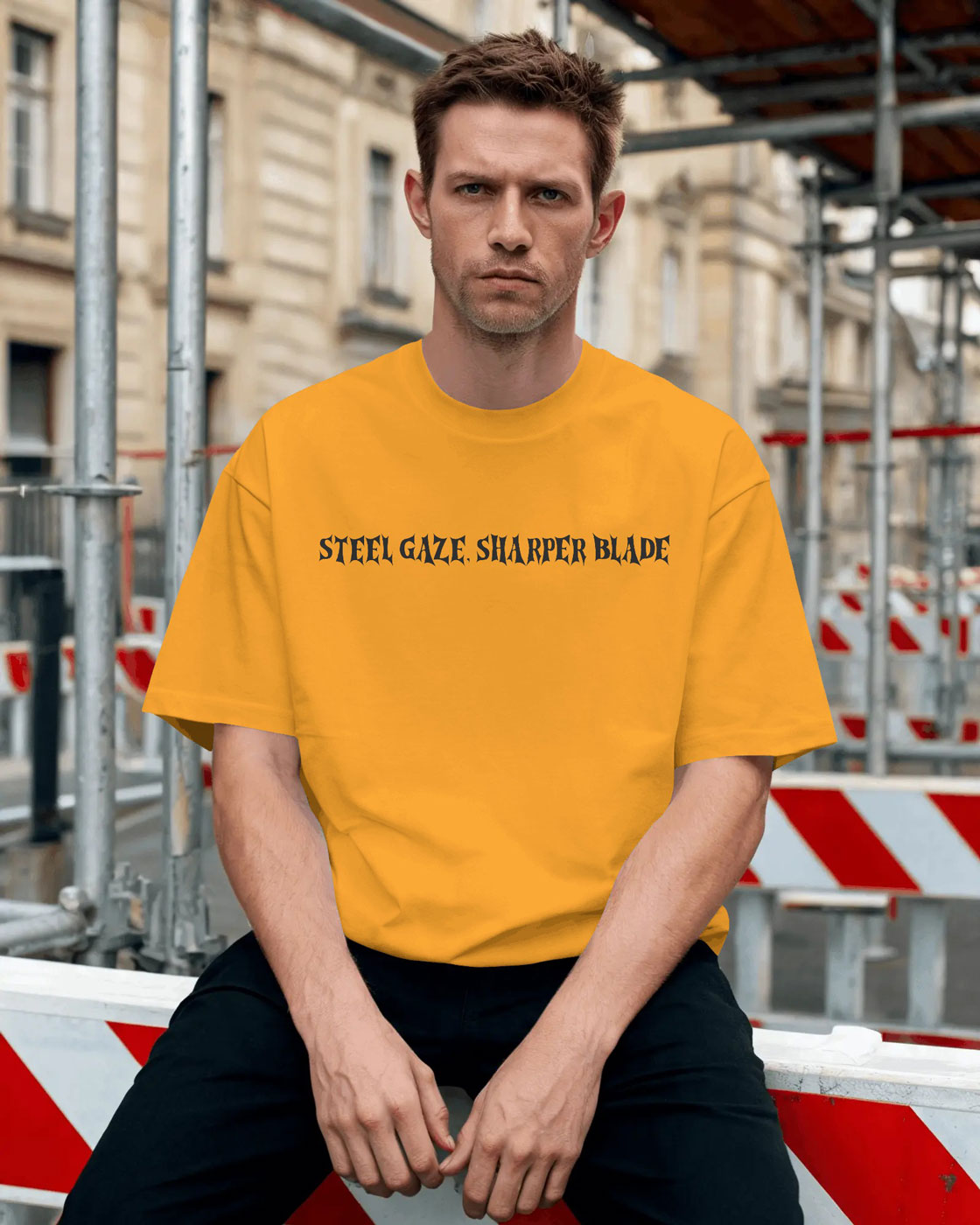 Bold Pirate Graphic Oversized T-Shirt for Men
