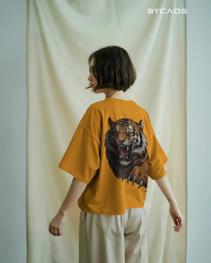 Roaring Tiger Oversized T-Shirt for Men – Fierce Streetwear by Bycads