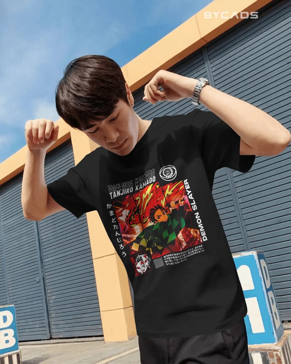 Tanjiro Kamado Sun Breathing Graphic Regular-Fit Cotton Blend T-Shirt | Anime Streetwear